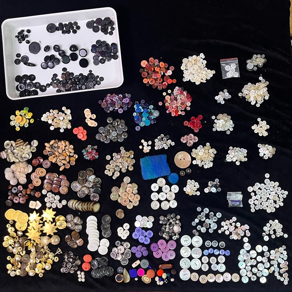 Giant Lot of Antique and Vintage Sewing Buttons!